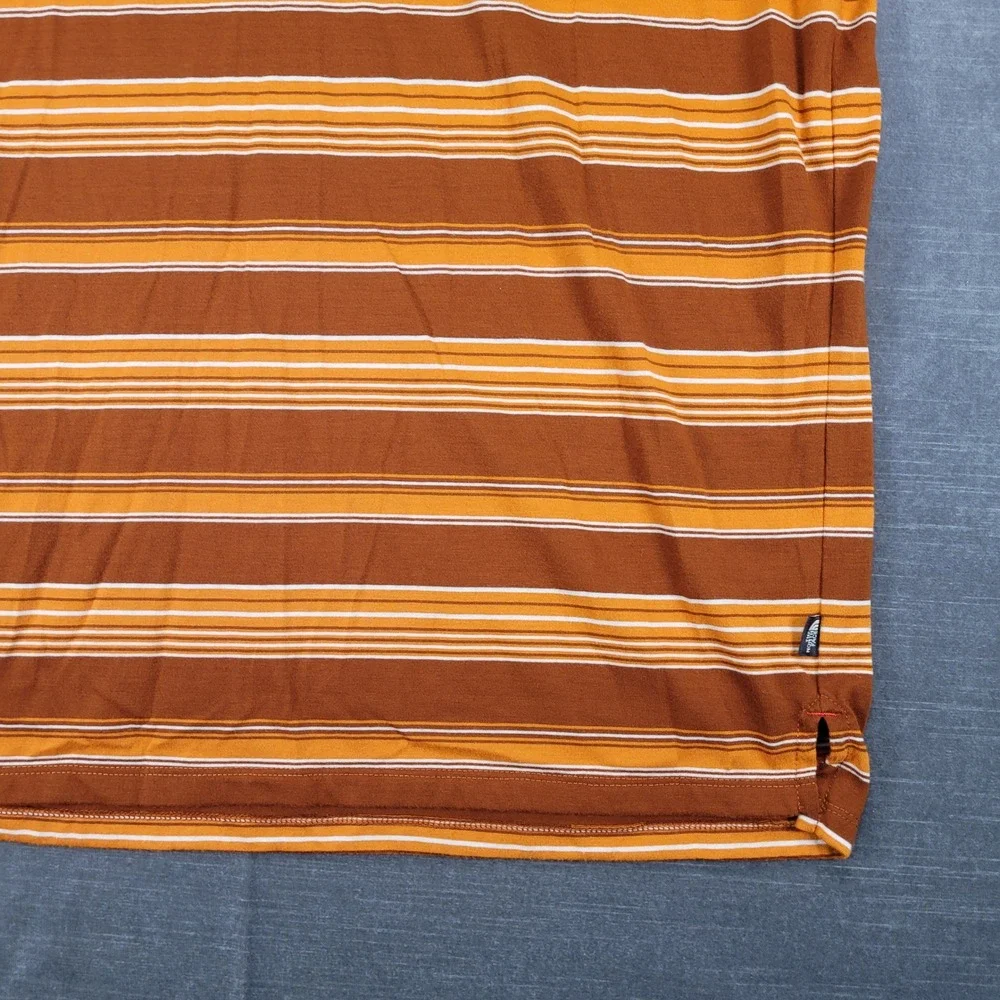 The North Face Retro‎ Striped Polo Shirt Short Sleeve Casual Mens Large